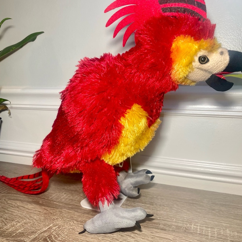 Harry Potter Fawkes The Phoenix Red Plush Bird 17" Stuffed Animal Universal(#16) - Picture 7 of 7